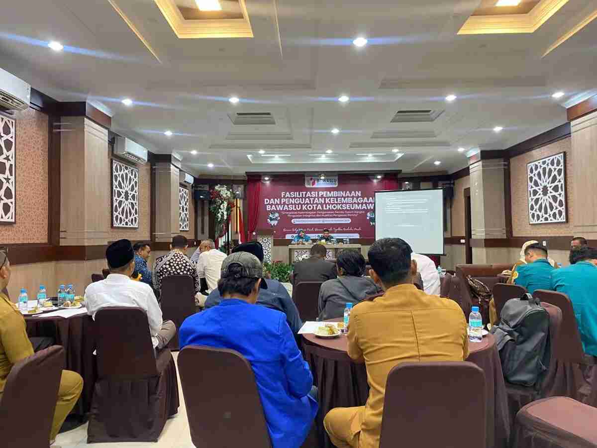 Ketua Panwaslih Lhokseumawe, Dedy Syahputra, SH., MH., menyampaikan kegiatan ini bertujuan untuk mewujudkan prinsip good governance