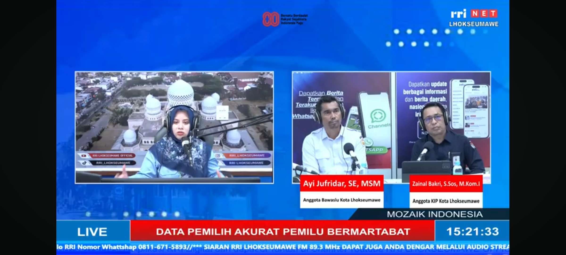 Program mozaik Indonesia pro1 (Dok/RRI)