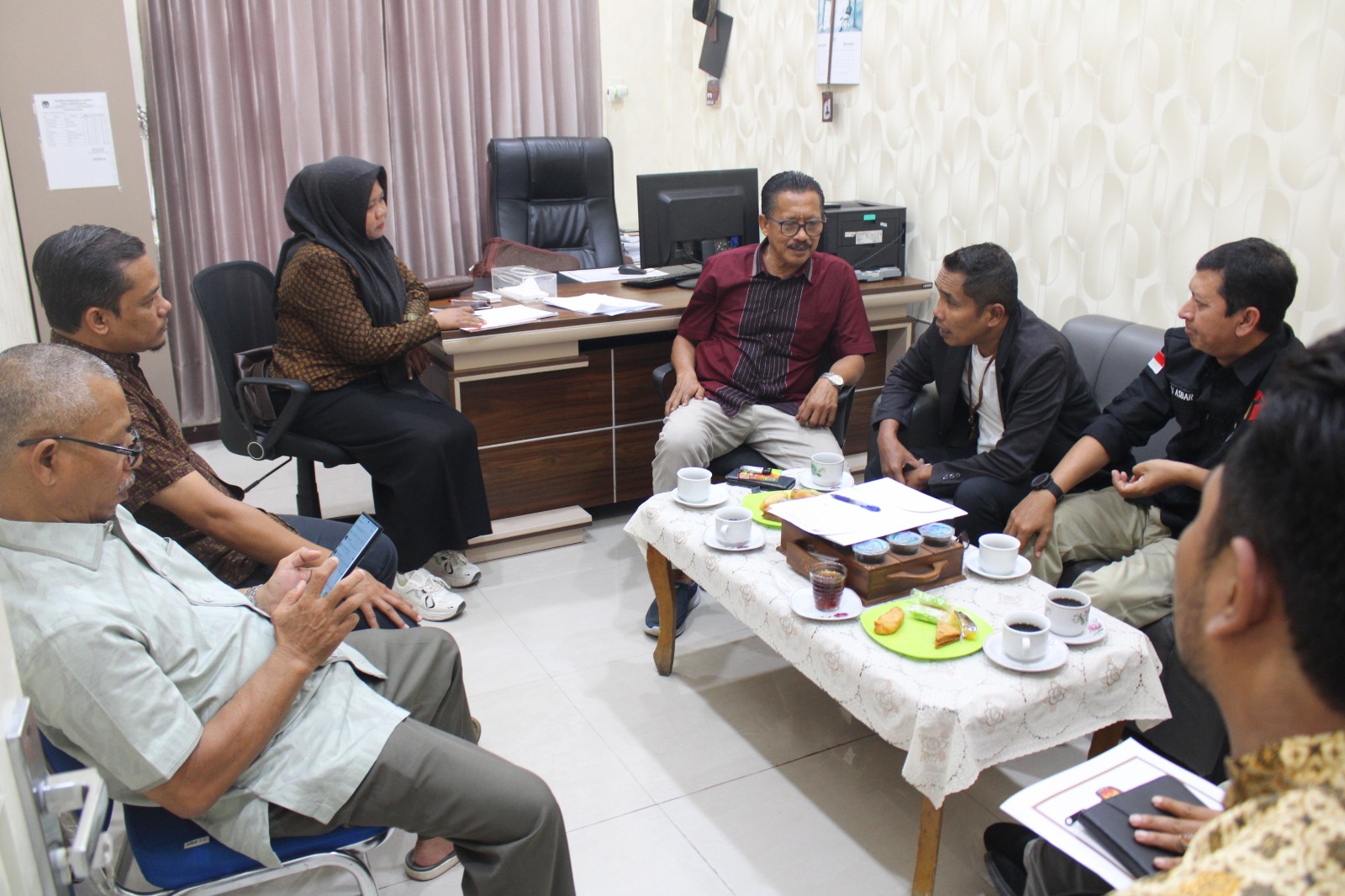 rapat koordinasi lanjutan bersama Komisi Independen Pemilihan (KIP) Kota Lhokseumawe