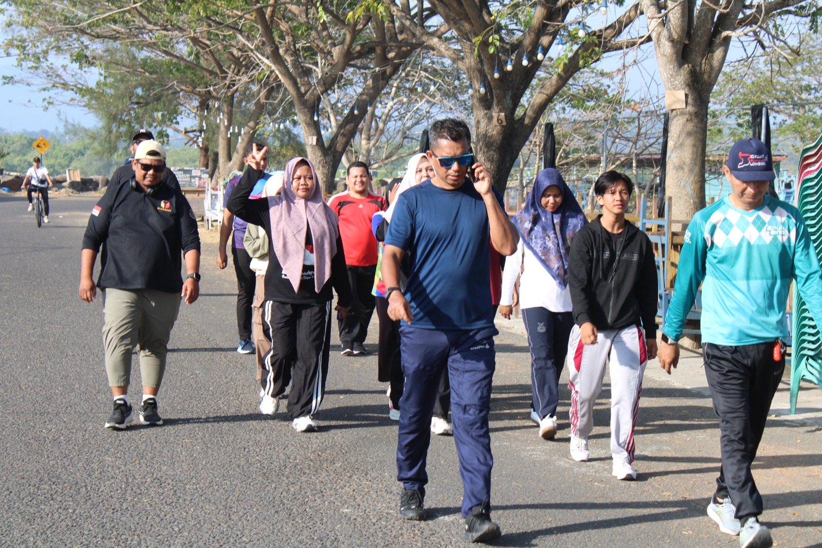  jalan sehat yang digelar di Waduk Pusong