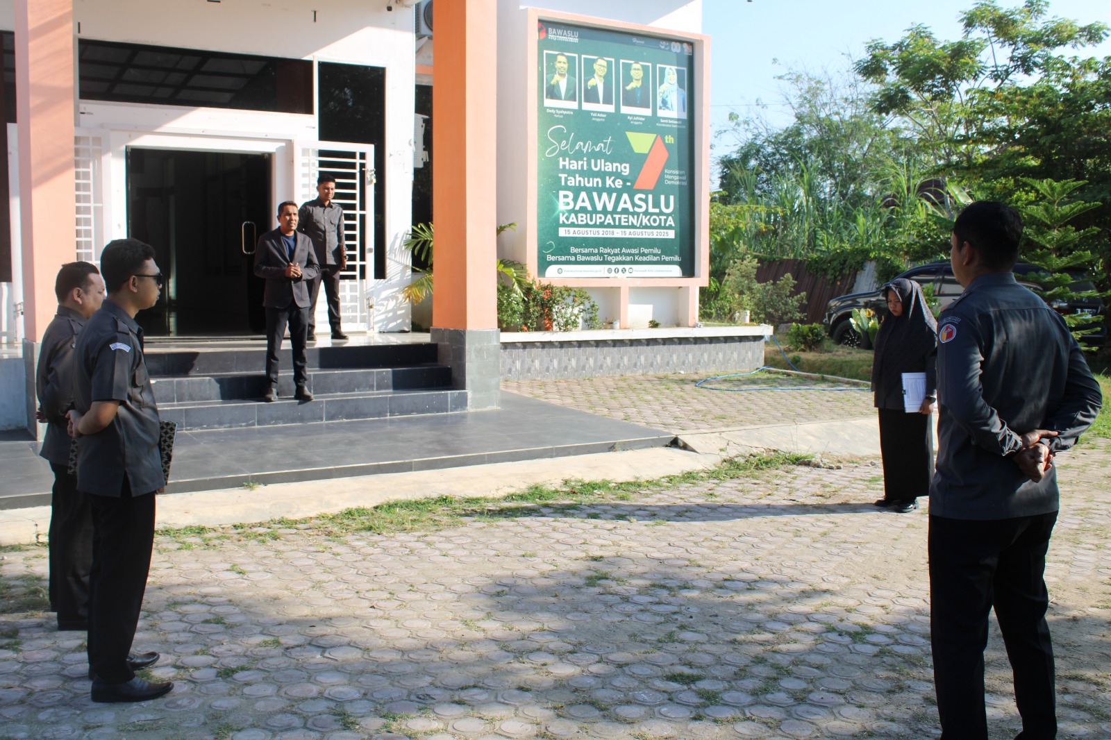 Arahan dari ketua Bawaslu Kota Lhokseumawe Dedy Syahputra