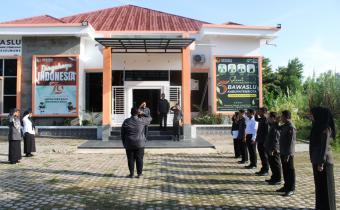 Apel Pagi Rutin Jajaran Bawaslu Kota Lhokseumawe