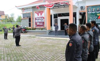 Apel Pagi Rutin Jajaran Bawaslu Kota Lhokseumawe