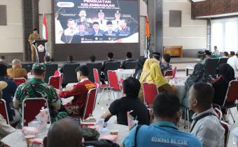 Ketua dan Anggota Bawaslu Kota Lhokseumawe menghadiri kegiatan Penguatan Sinergitas Kelembagaan dalam Membangun Strategi Pengawasan Pemilu