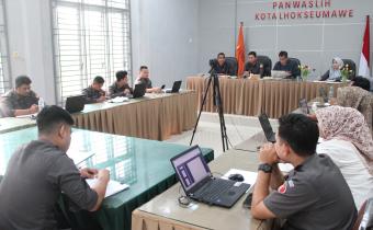 Bawaslu Kota Lhokseumawe menggelar rapat tindak lanjut atas Surat Edaran Nomor 2 Tahun 2026