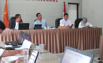 Rapat Pleno Mingguan guna membahas pelaksanaan jadwal Work From Anywhere (WFA) dan Work From Office (WFO)